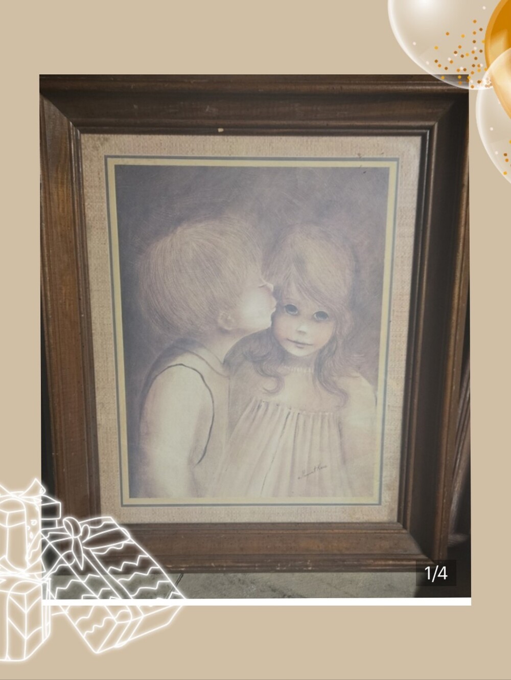 Vintage Margaret Kane Framed Print